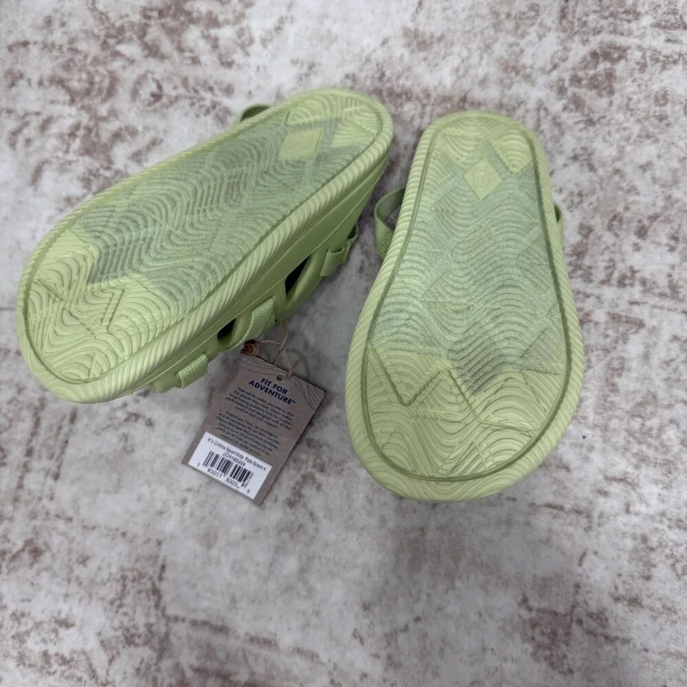 Chaco Sandals Kids Size 4 Pale Green Chillos Sport Strappy Slingback JCH180359